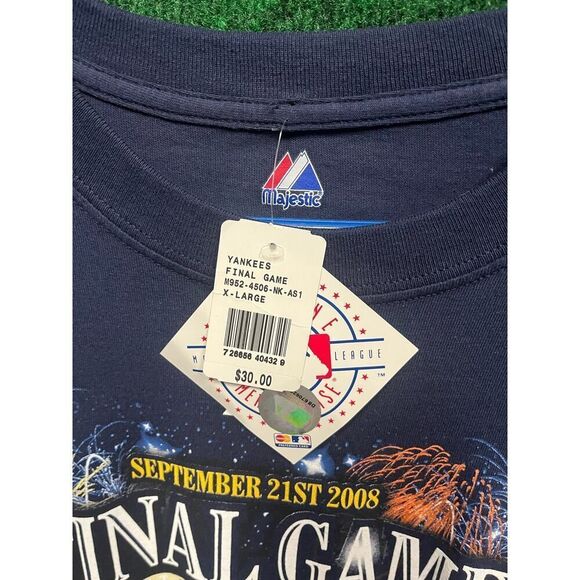 New York Yankeeys 2008 Final Game Yankee Stadium Shirt Sz XL Unisex NEW! - Picture 5 of 6